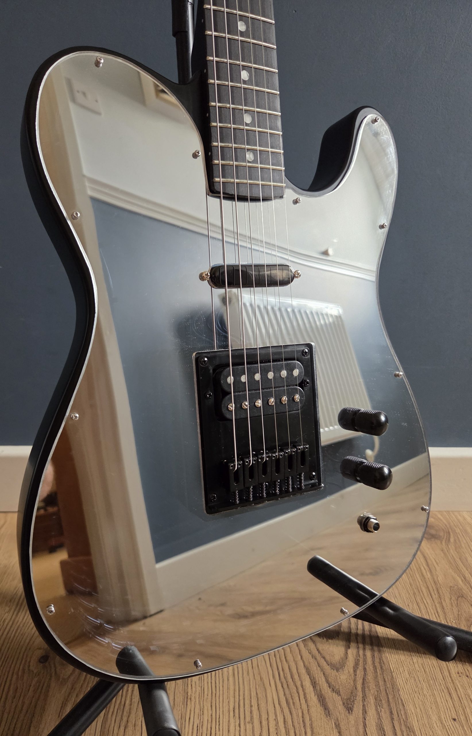 Harley Benton TE-20HH SBK Infinity Mirror Guitar - Image 2